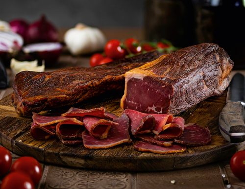 Suhl Mesa ohne Knochen mit Speckschicht